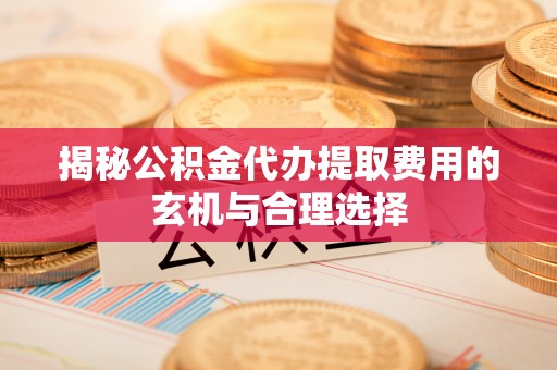 冬山揭秘公积金代办提取费用的玄机与合理选择