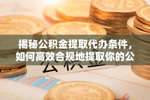冬山揭秘公积金提取代办条件，如何高效合规地提取你的公积金
