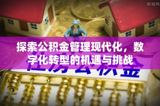 冬山探索公积金管理现代化，数字化转型的机遇与挑战