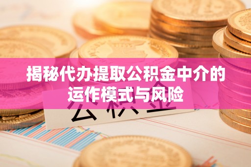 冬山揭秘代办提取公积金中介的运作模式与风险