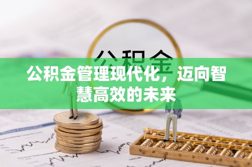 冬山公积金管理现代化，迈向智慧高效的未来