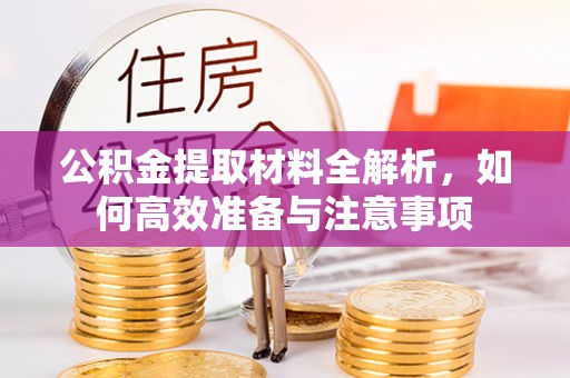 冬山公积金提取材料全解析，如何高效准备与注意事项