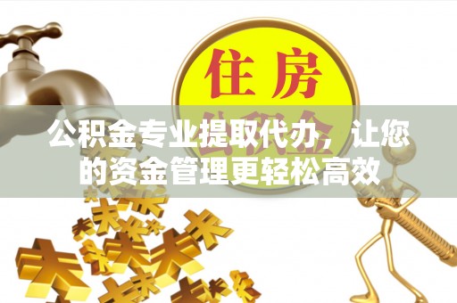 冬山公积金专业提取代办，让您的资金管理更轻松高效