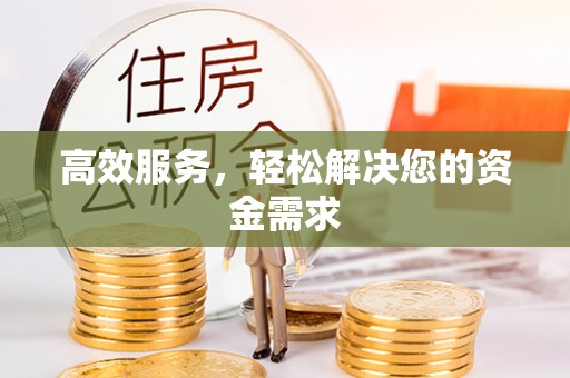 冬山高效服务，轻松解决您的资金需求