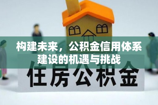 冬山构建未来，公积金信用体系建设的机遇与挑战