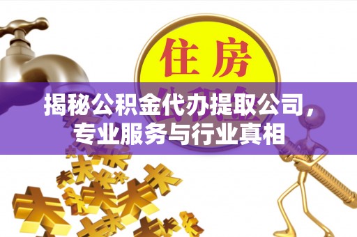 冬山揭秘公积金代办提取公司，专业服务与行业真相